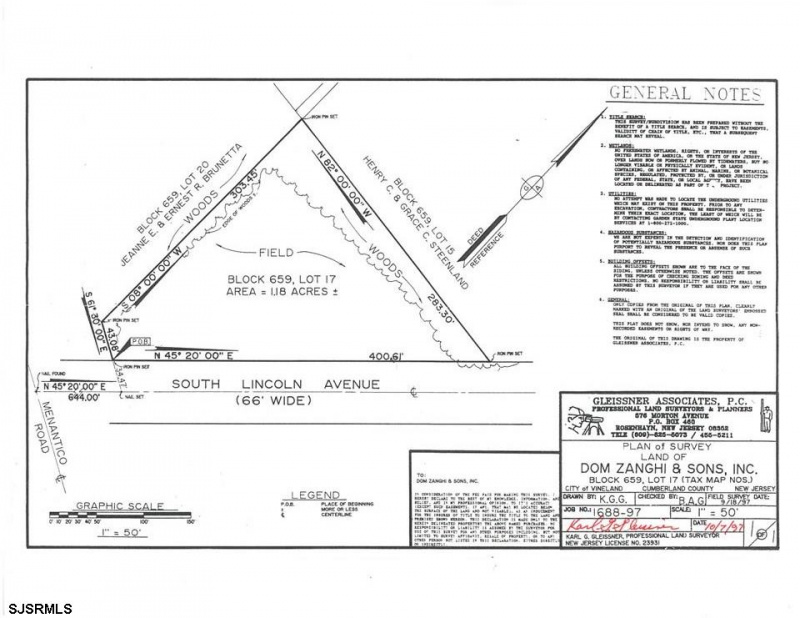 Lincoln Ave, Vineland, New Jersey 08361, ,Lots/land,For Sale,Lincoln Ave,531908