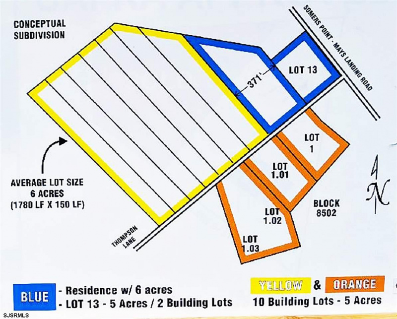 104/105 Thompson Lane, Egg Harbor Township, New Jersey 08234, ,Lots/land,For Sale,Thompson Lane,543218